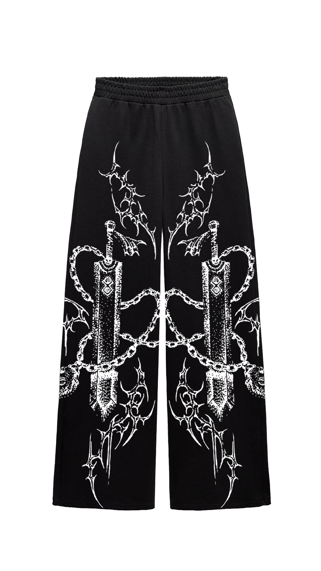 Black Toji Straight Fit Baggy Pants