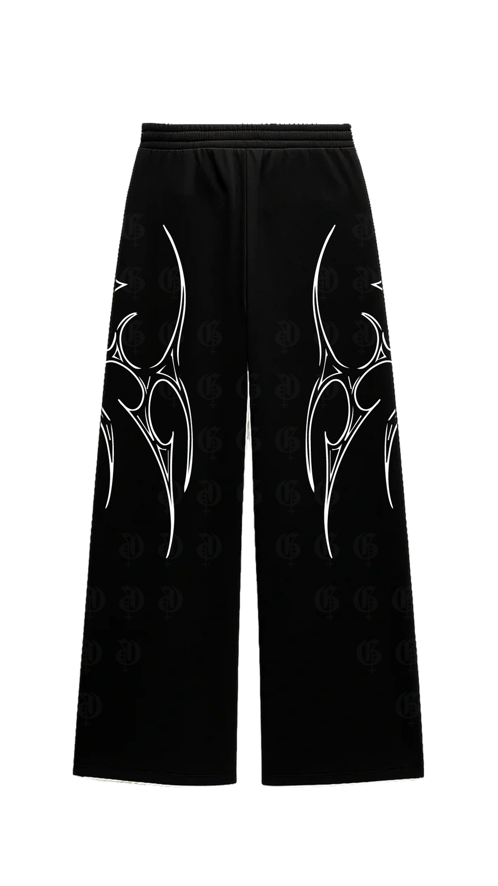 Vedha Black Unisex Straight Baggy Pants